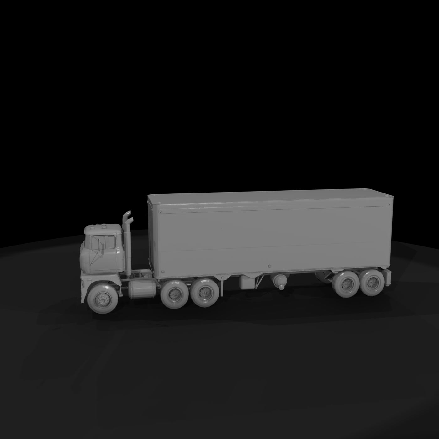 Vintage Cabover Semi Truck