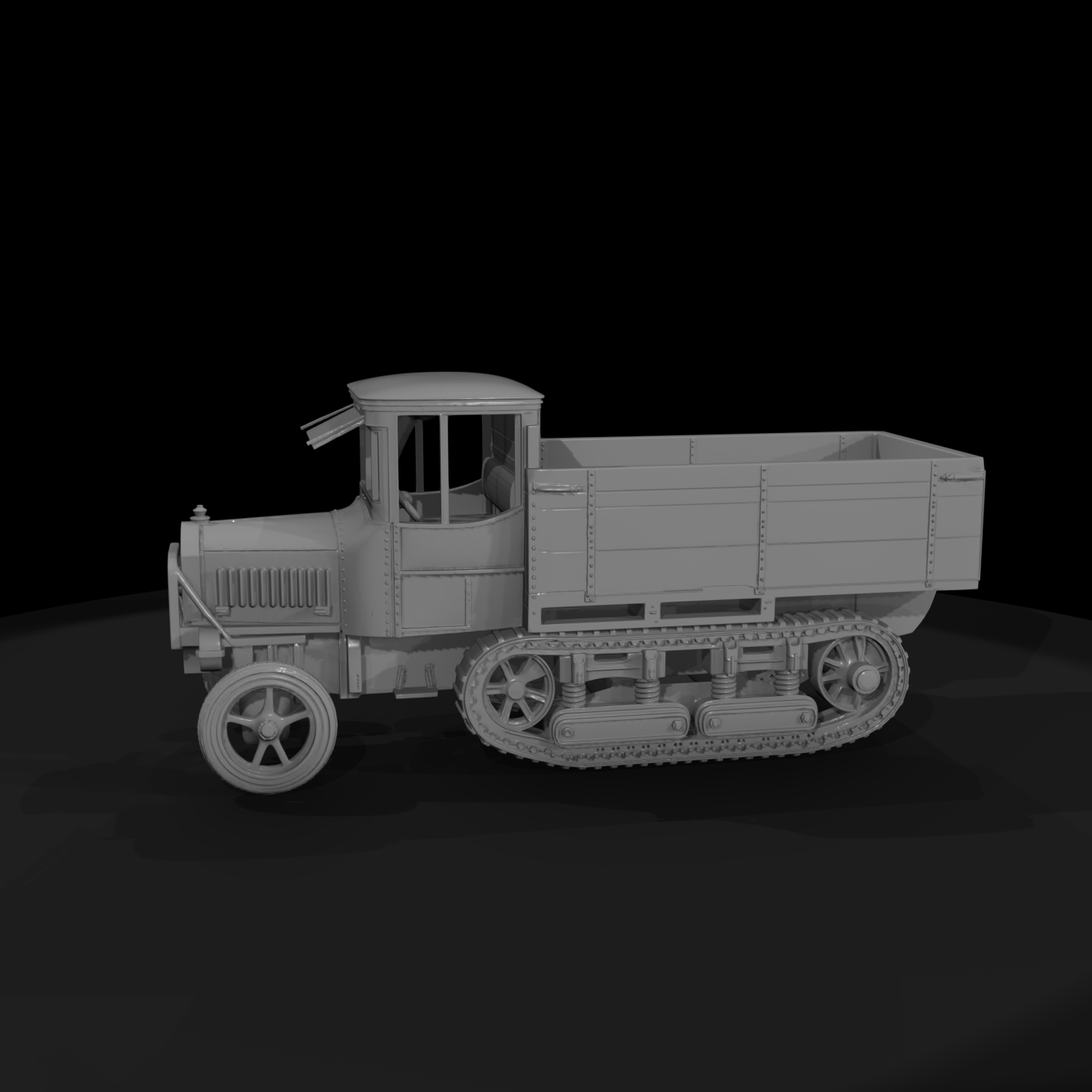 Vintage Half-Track Cargo Truck