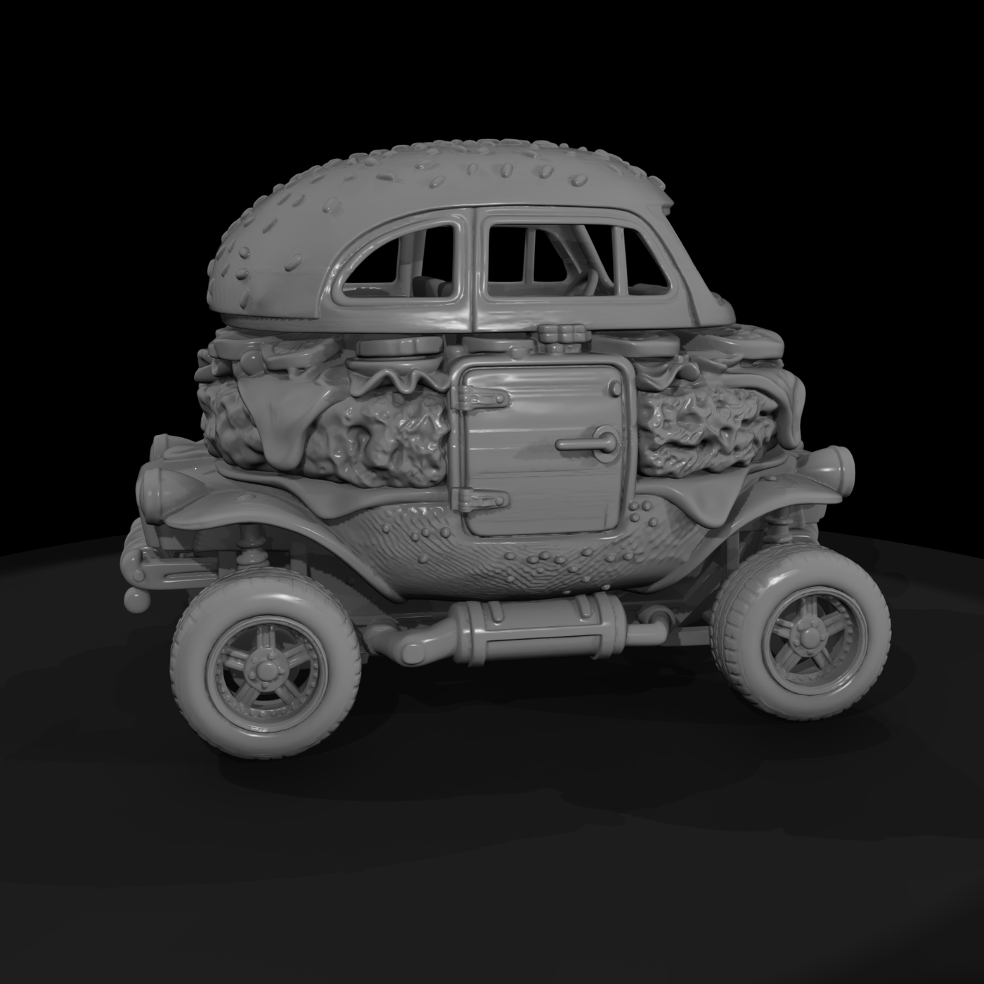 Car 028 Novelty Car Burger Buggy