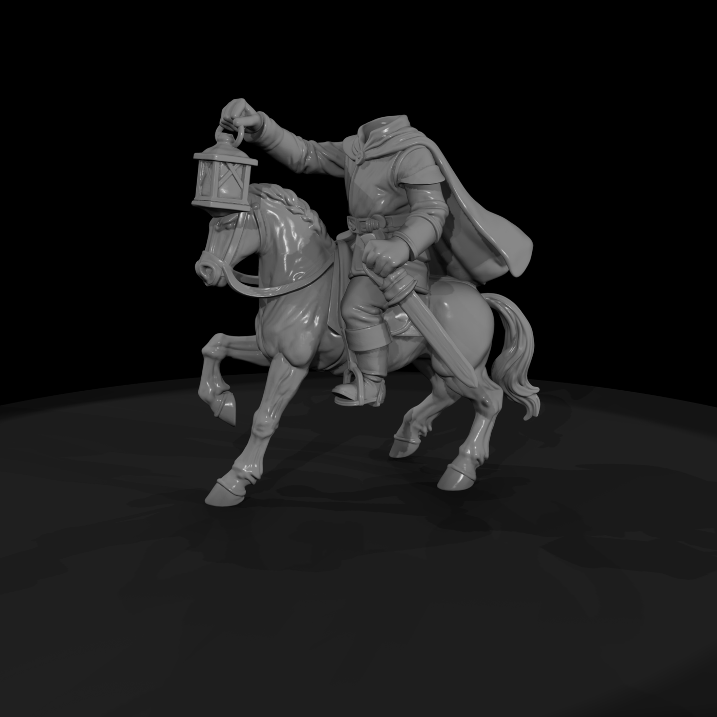 Myth 0412 Mythology Dullahan Miniature Figure