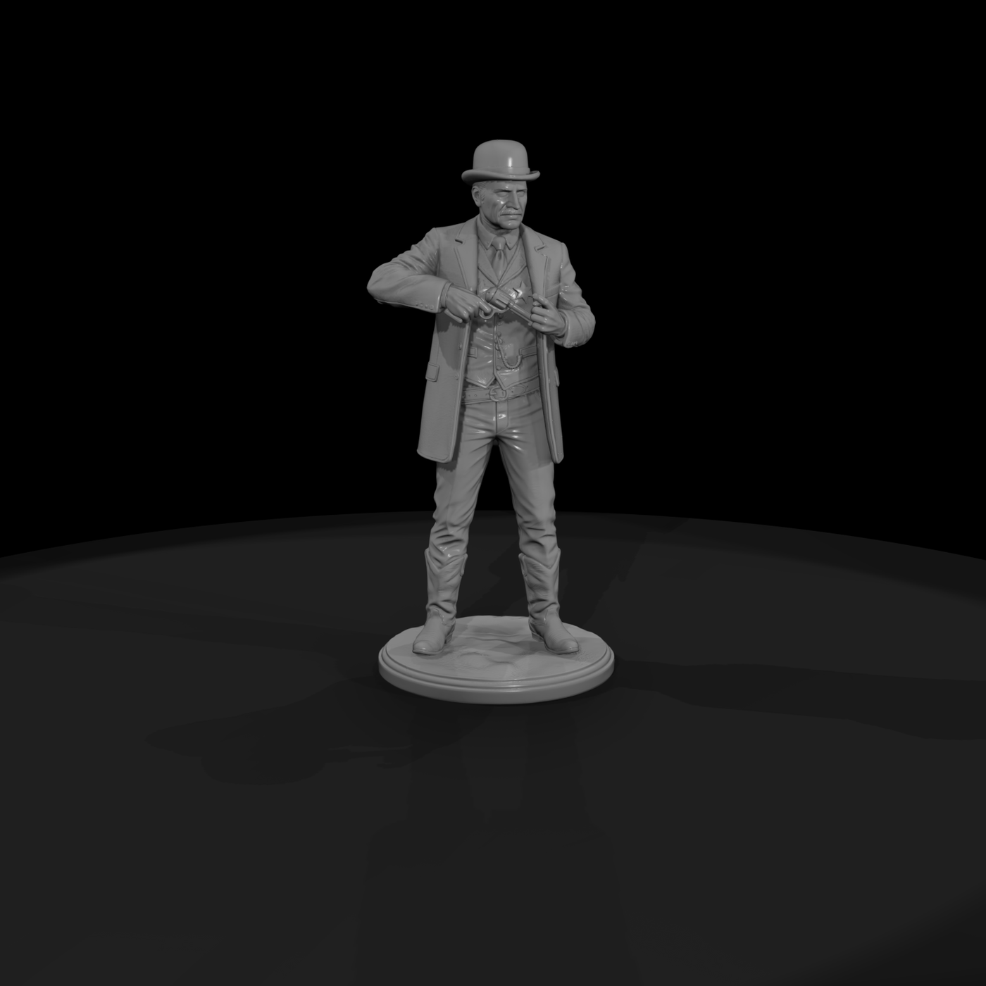 Pinkerton Detective with Revolver