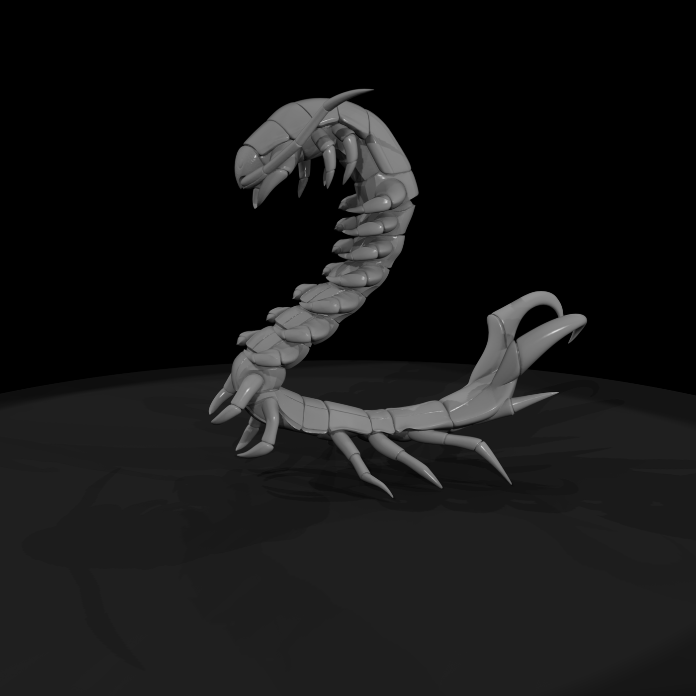 Stylized Giant Centipede (Low-Poly)