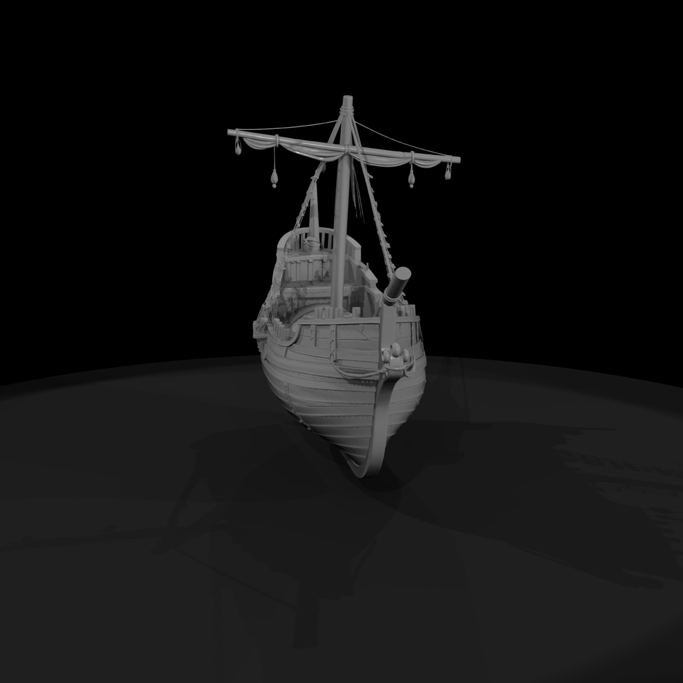 Medieval Sailing Ship