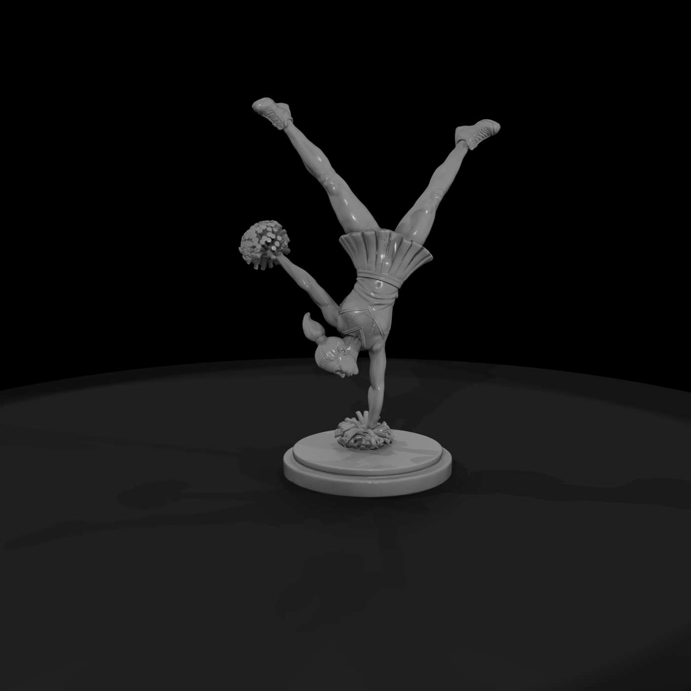 Cheerleader Handstand Stunt