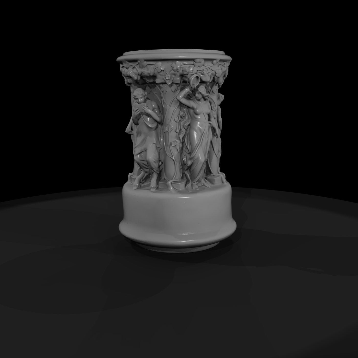 Classical Relief-Carved Urn