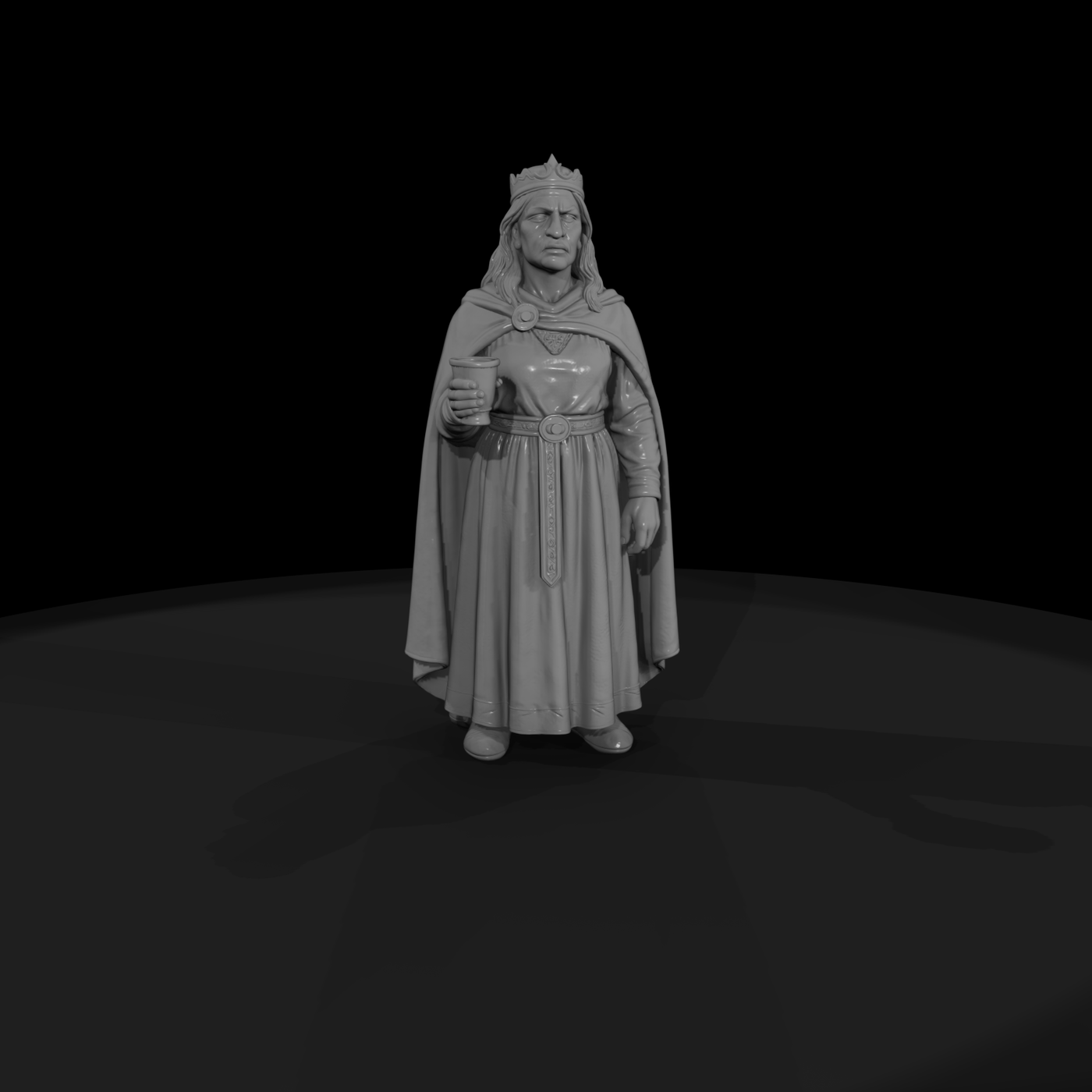 Myth 0323 Mythology Gudrun Miniature Figure