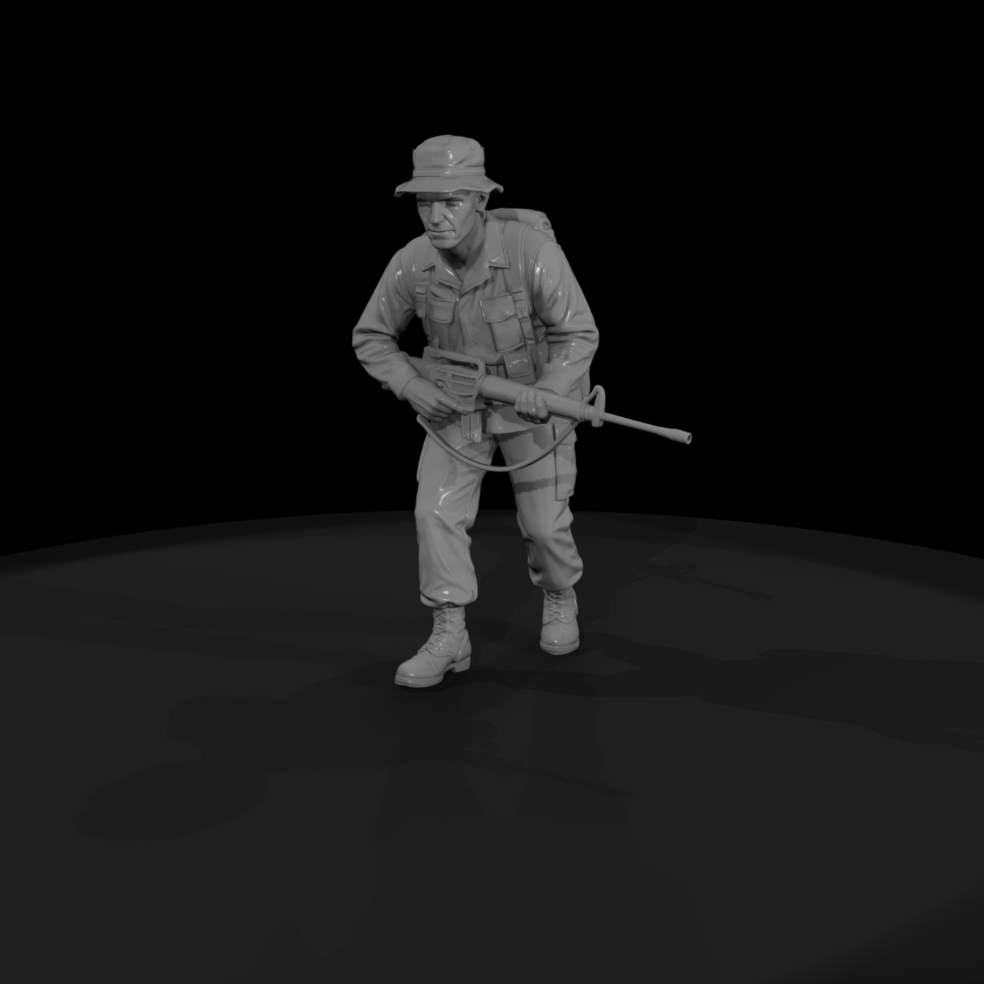 Vn Army 017 Vietnam U S Army Rifleman Figure