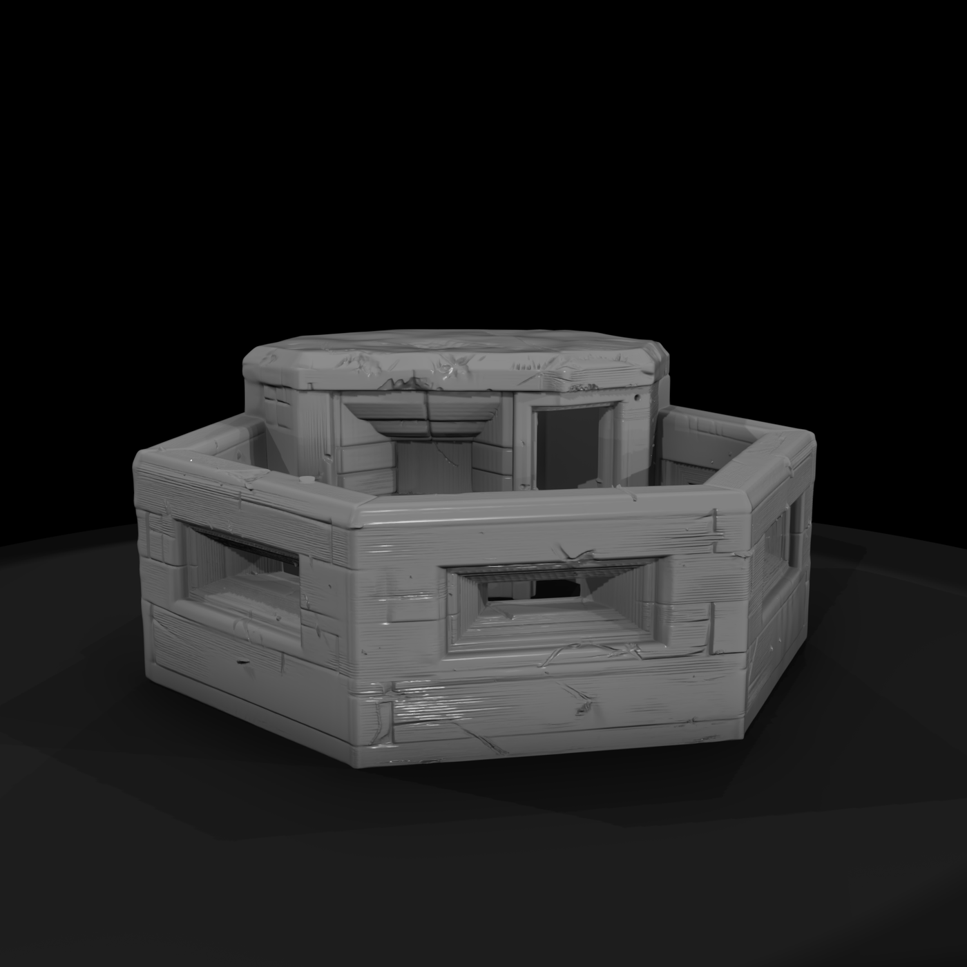 WWII Hexagonal Defensive Pillbox