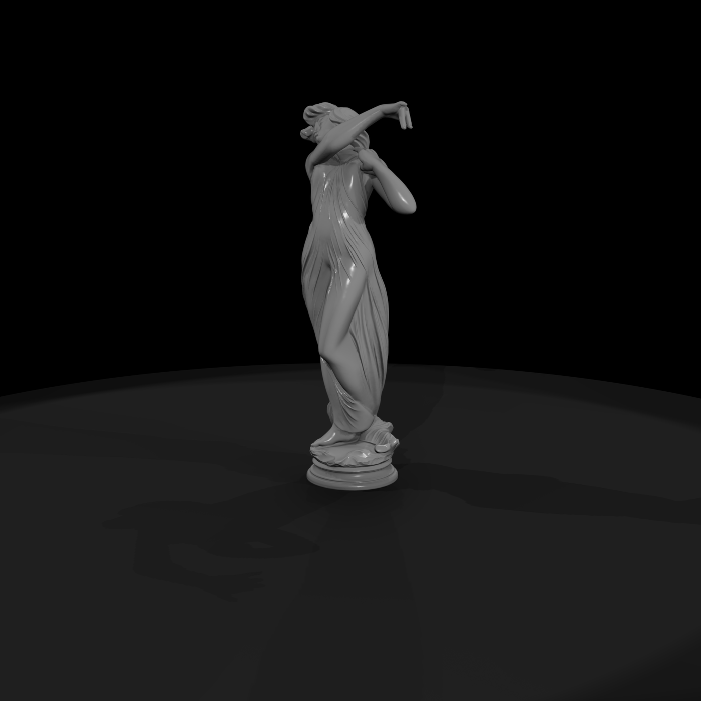Neoclassical Dancing Female Statue