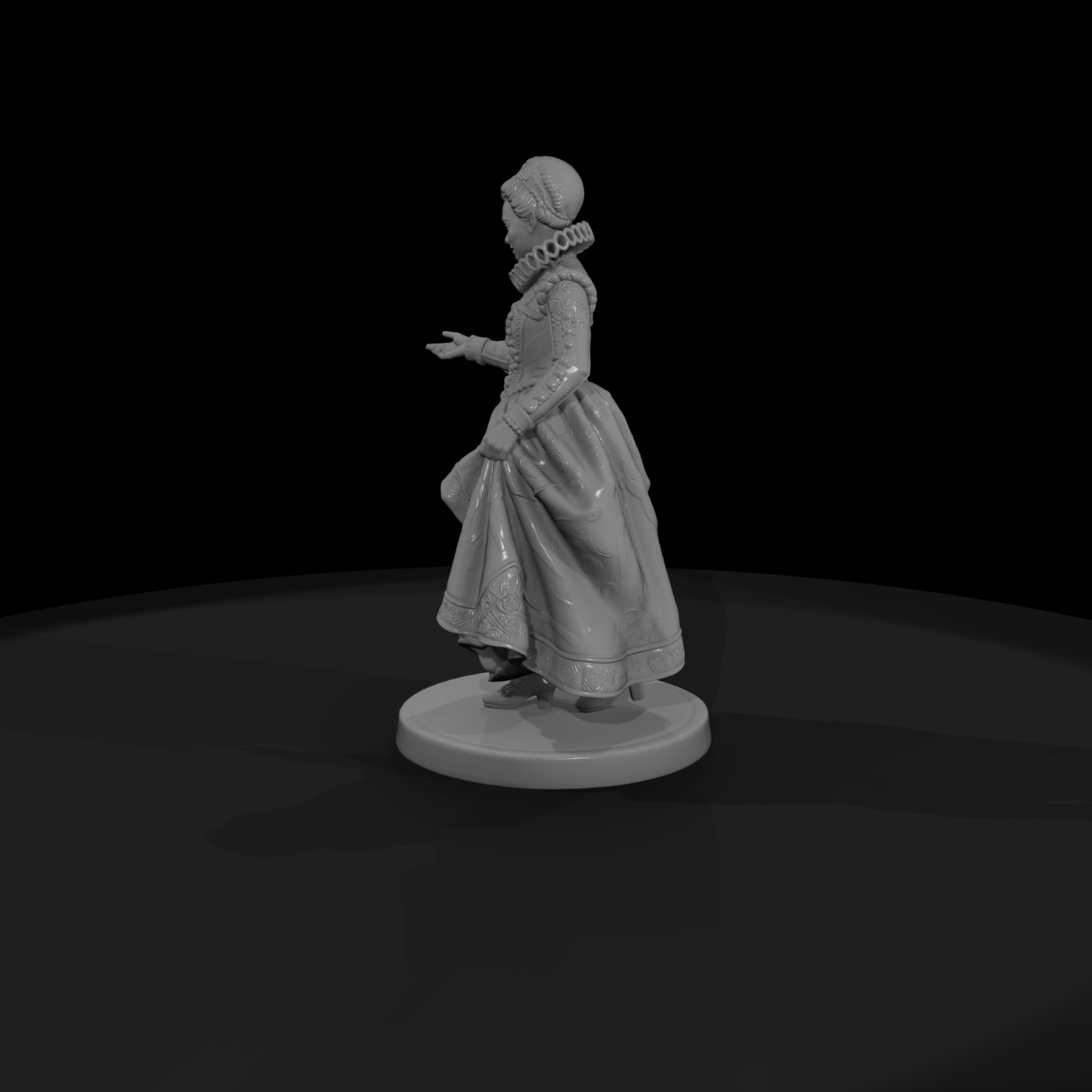 Elizabethan Courtier Lady in a Ruff
