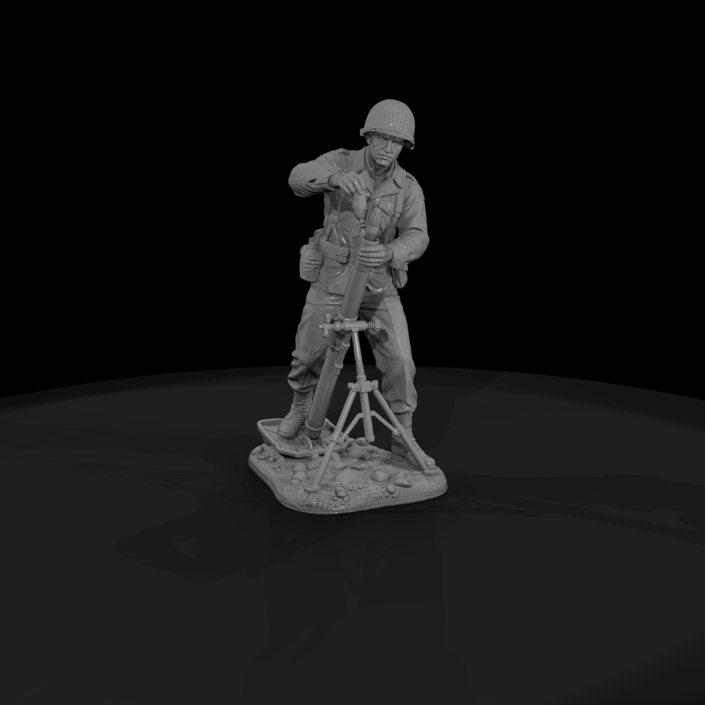 Ww2H 008 United States Army Mortarman