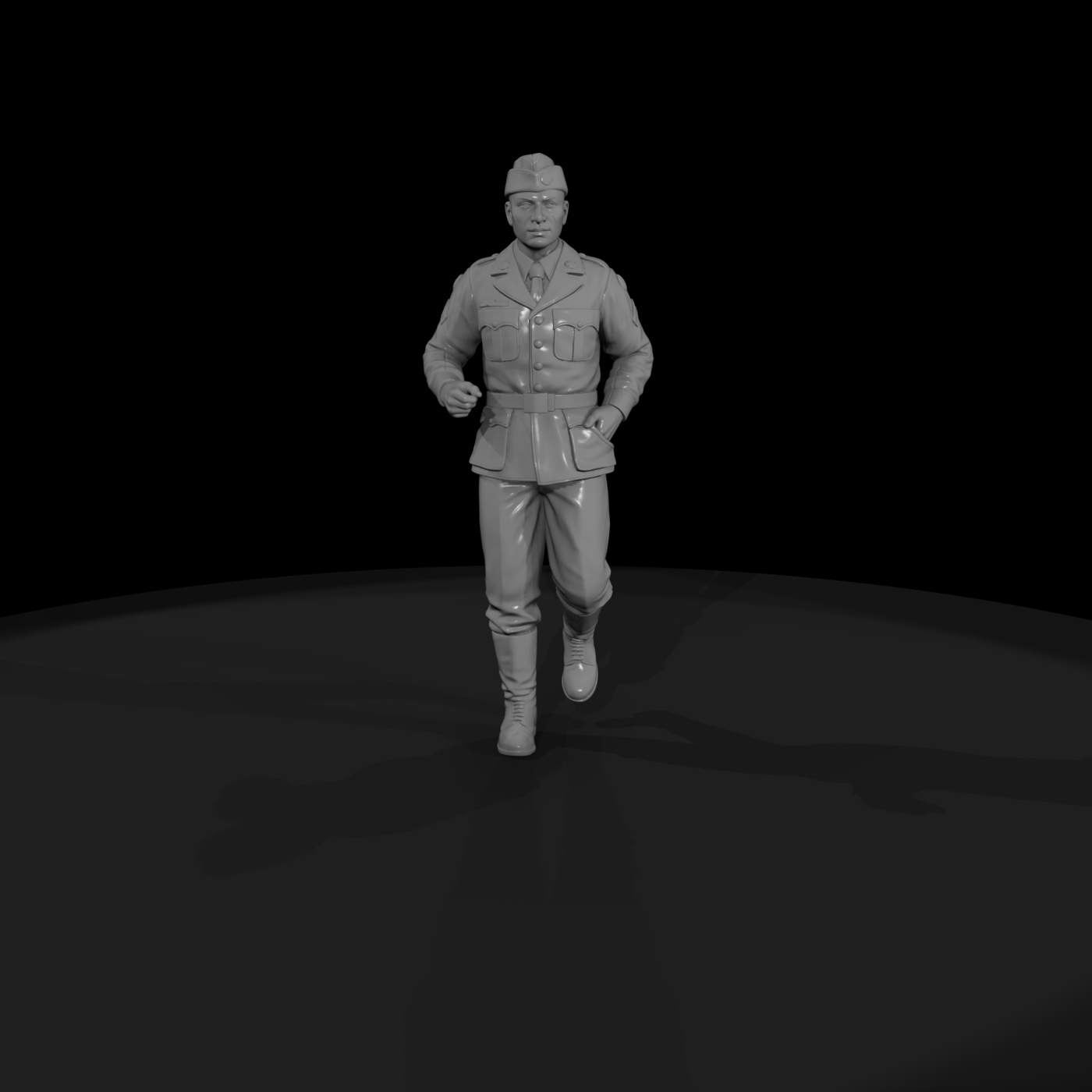 WWII US Soldier in Service Dress