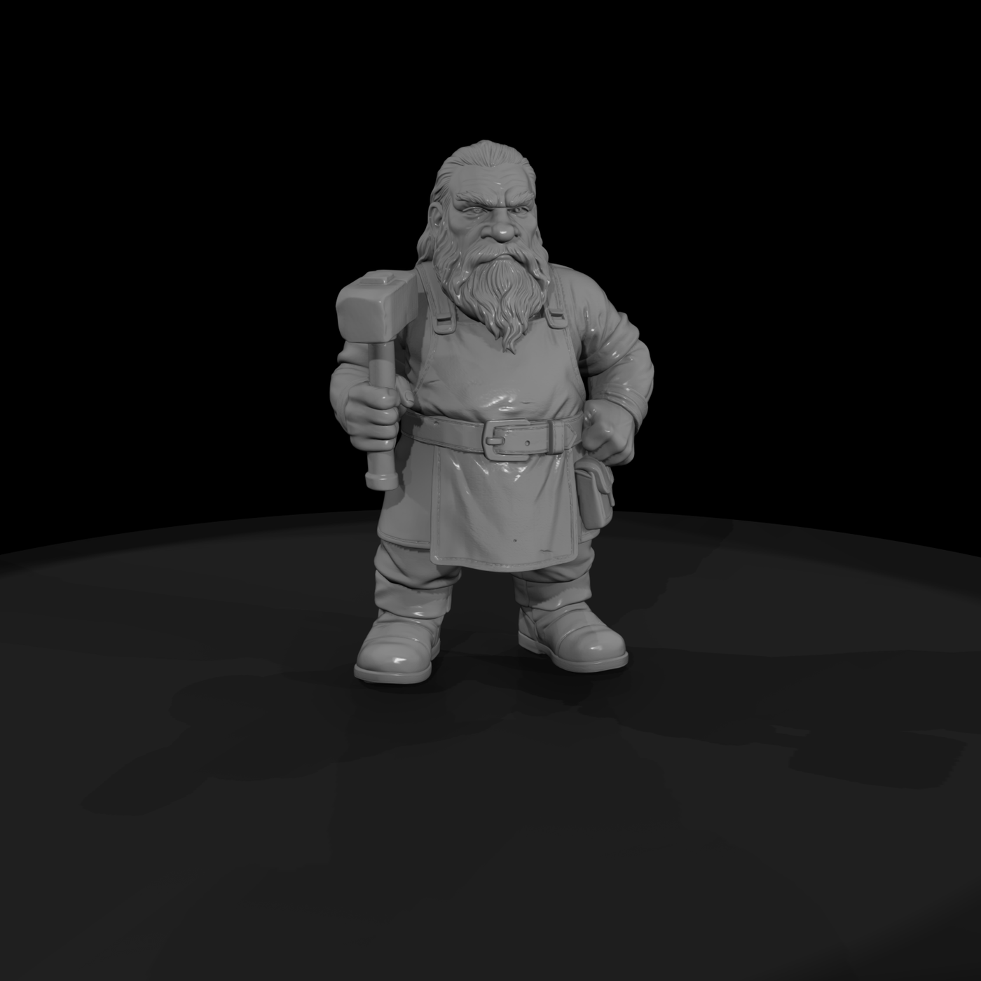 Myth 0333 Mythology Dwarf Smith Miniature Figure