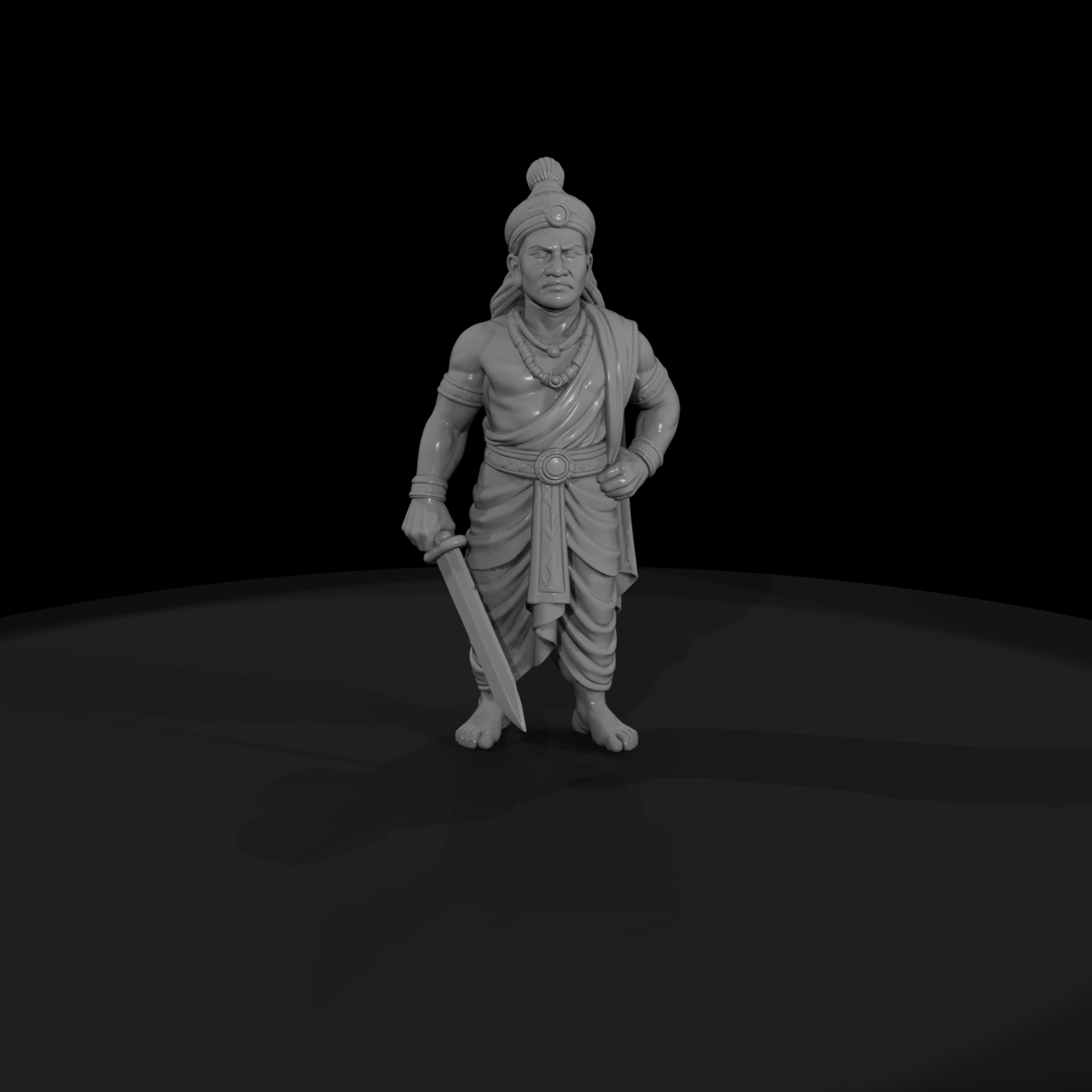 Hist 0058 Historical Chandragupta Maurya Miniature