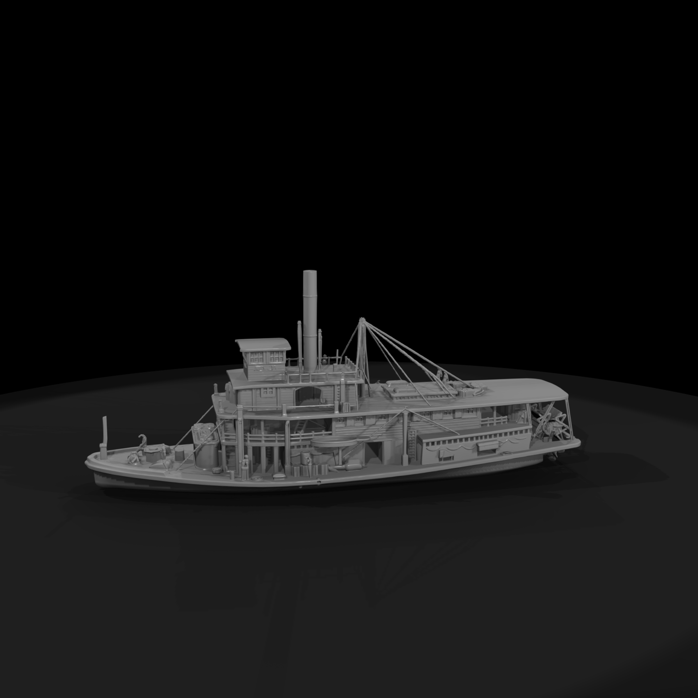 20260612 Paddlewheel Steamboat Model 83Dfa68C11