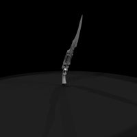engraved-stylized-gunblade-pistol-sword-miniature-prop-004507 — thumbnail 5