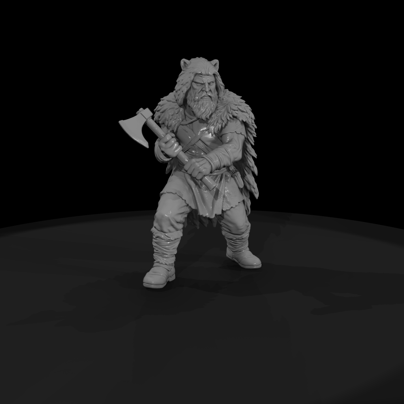 Myth 0336 Mythology Berserker Spirit Miniature Fig