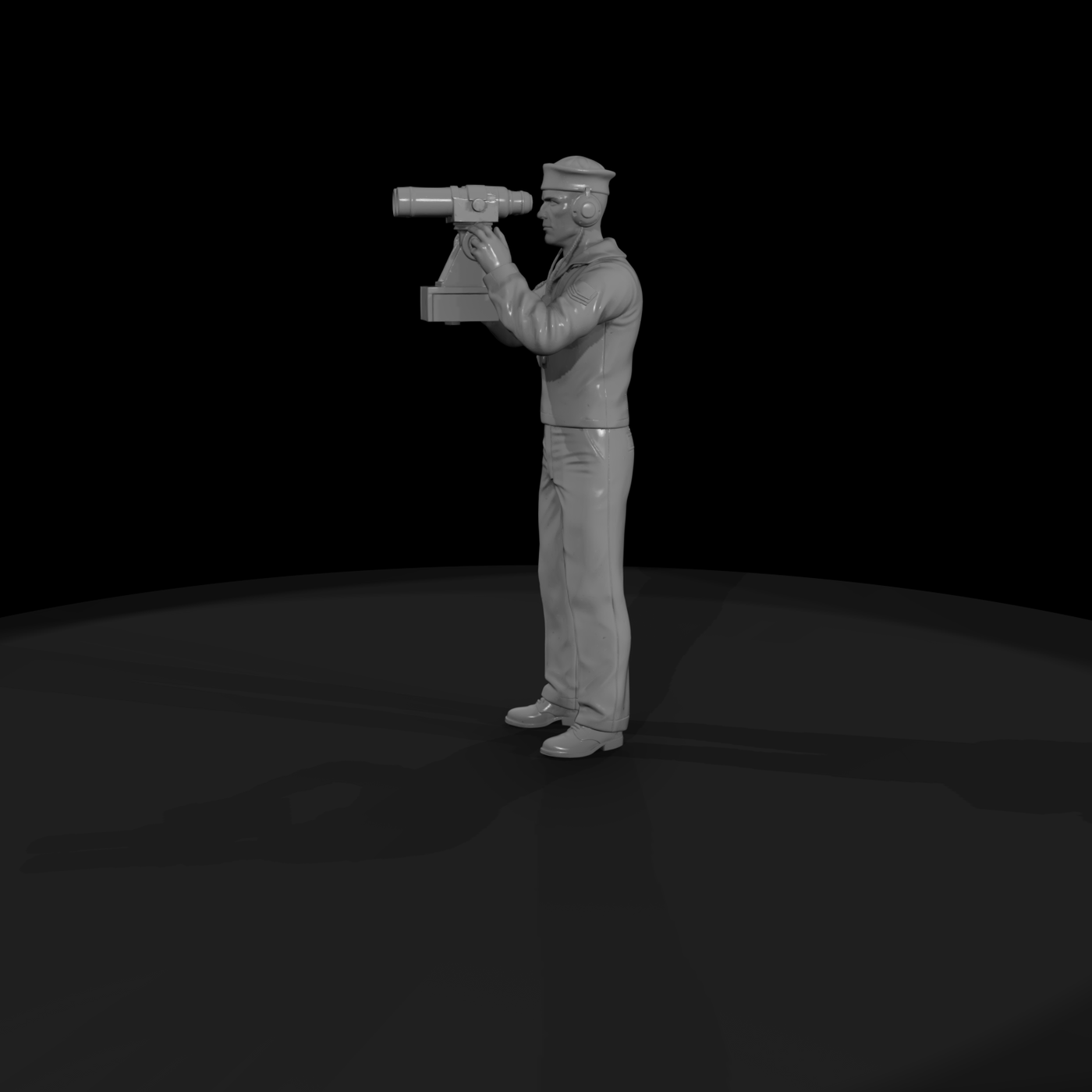 WWII Navy Sailor with Rangefinder