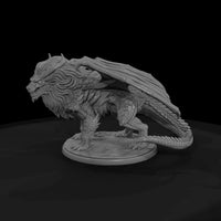 detailed-winged-lion-dragon-manticore-3d-miniature — thumbnail 4