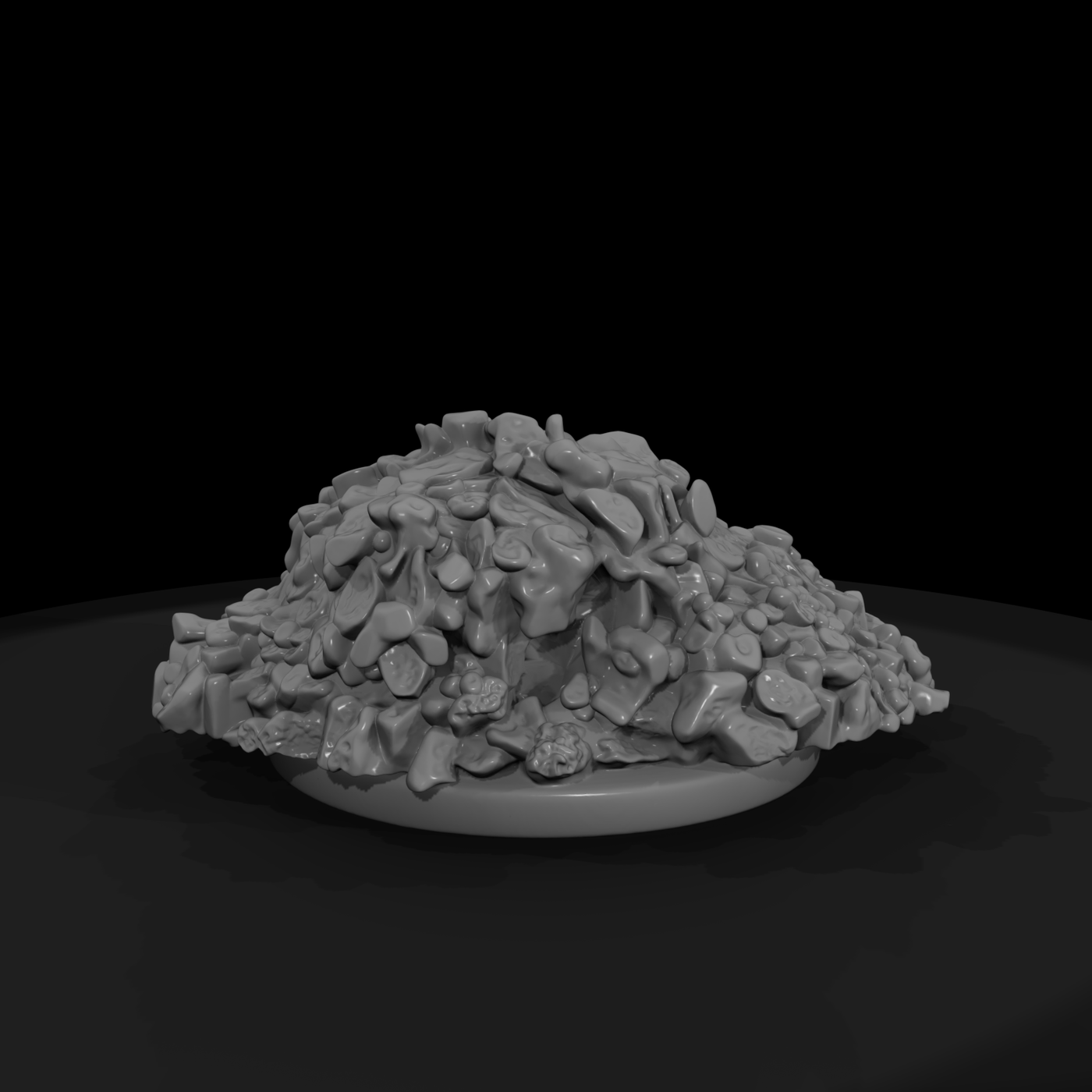 Stylized Crushed Gravel Pile 3D Model Wlhq5Qo2