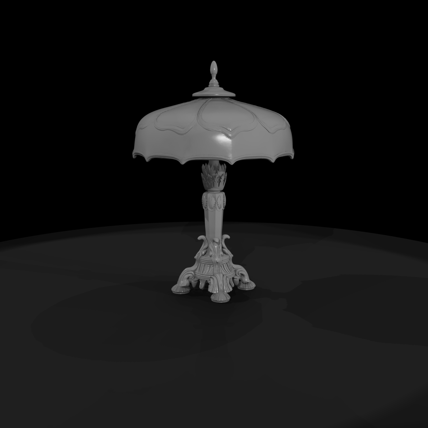 Ornate Victorian Baroque Table Lamp