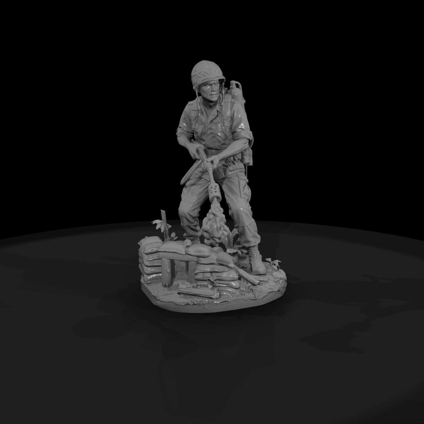 Vnh 020 United States Army Flamethrower Operator