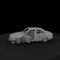 wrecked-four-door-sedan-diorama-model-158027 — thumbnail 5