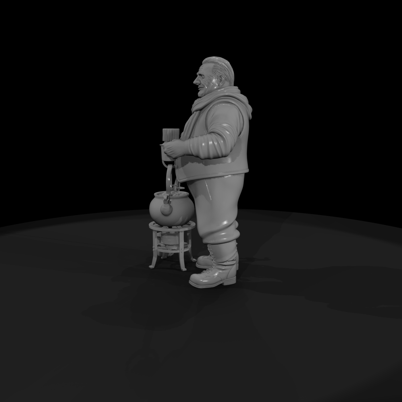 Stylized Camp Cook Villager