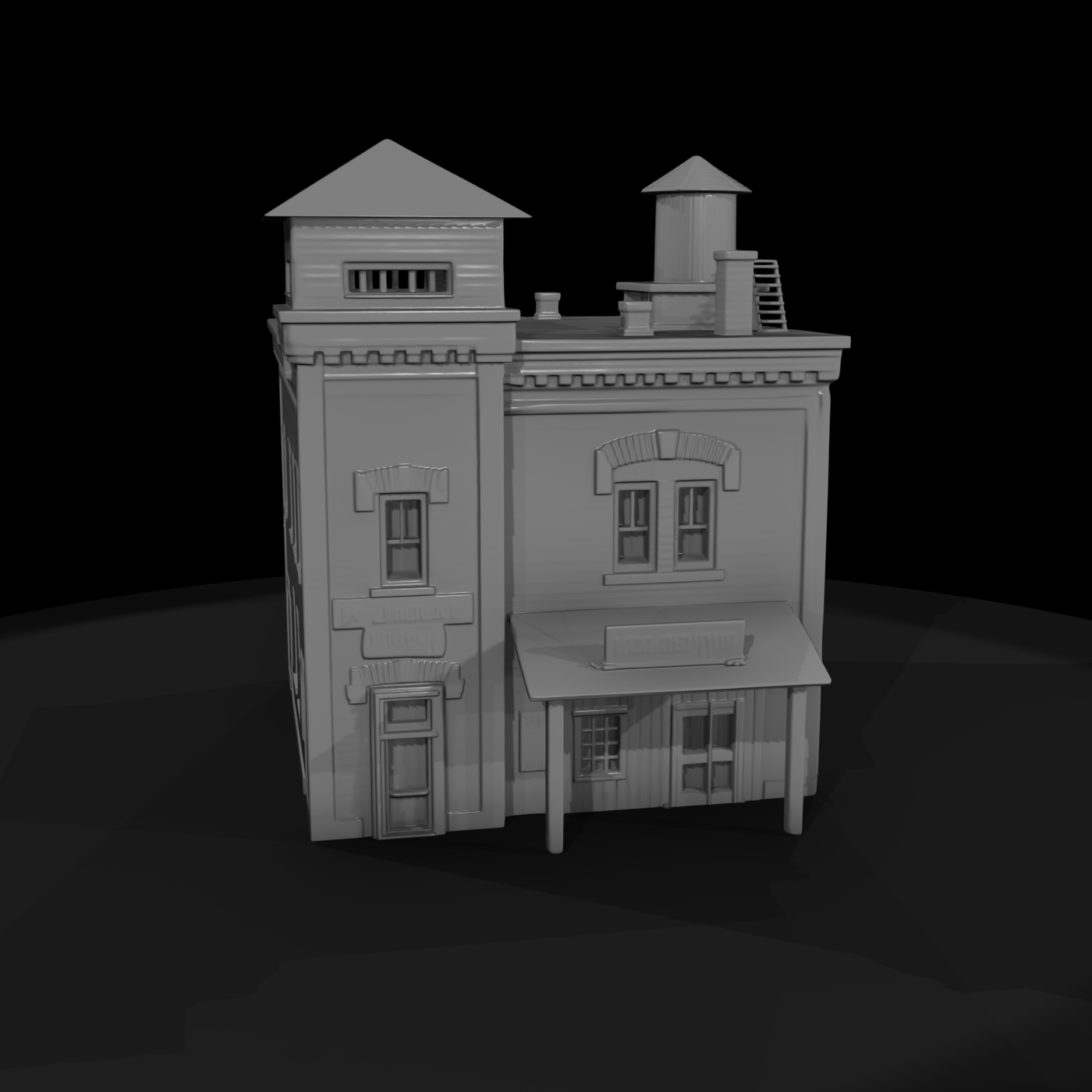 20260612 Two Story Brick Building Model 24612Eb056