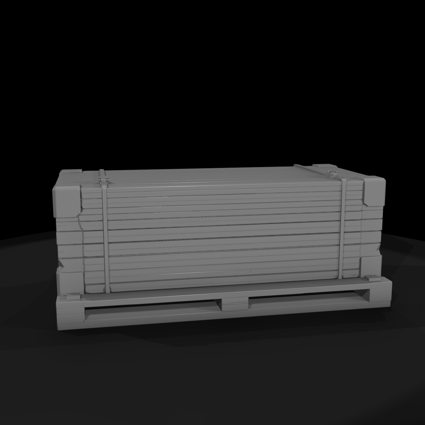 Industrial Shipping Crate on Pallet