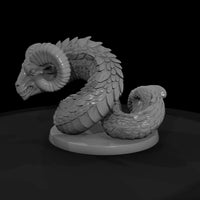 stylized-ram-headed-serpent-3d-miniature-cmdx6myd — thumbnail 4