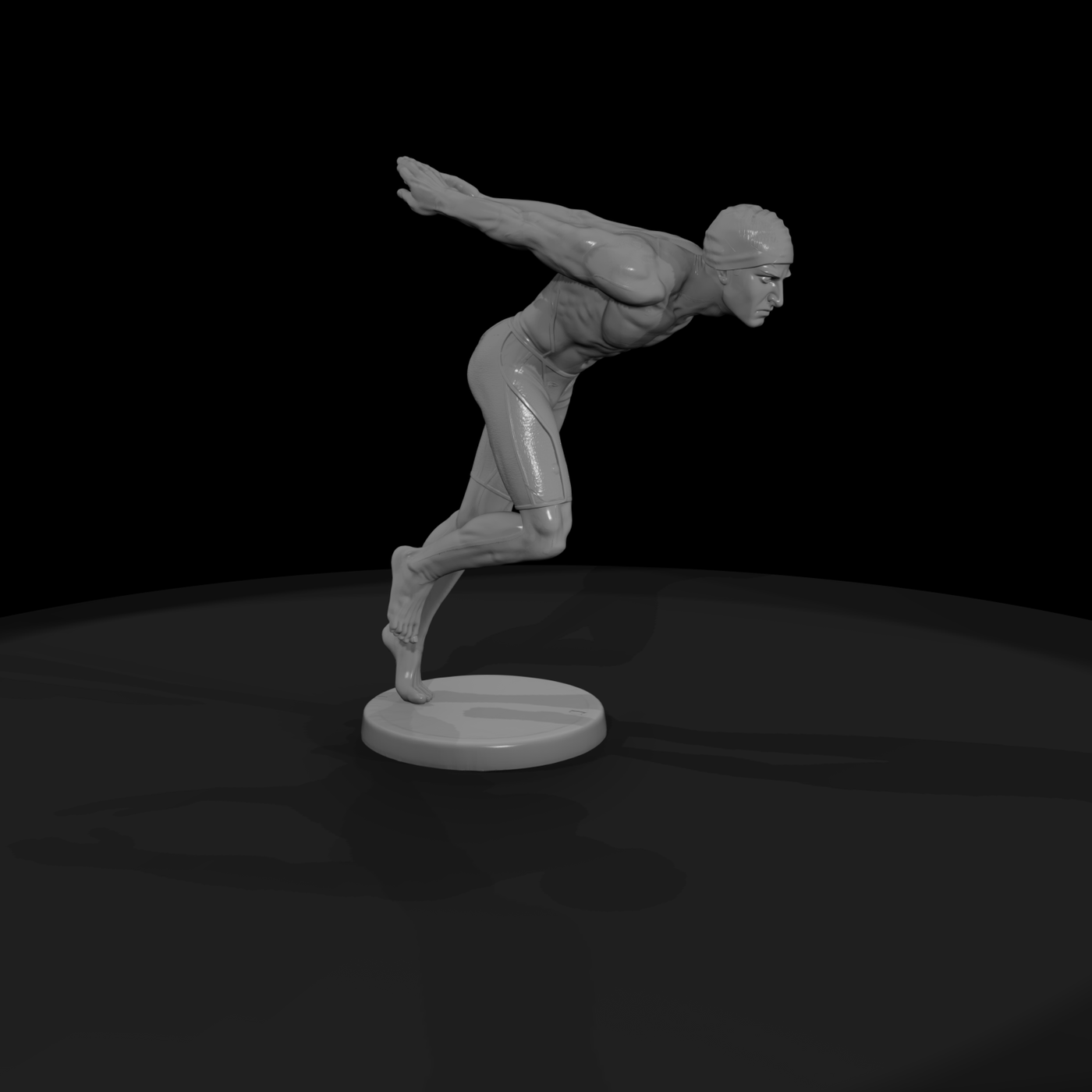 Poparc 0253 Swimmer Starting Block