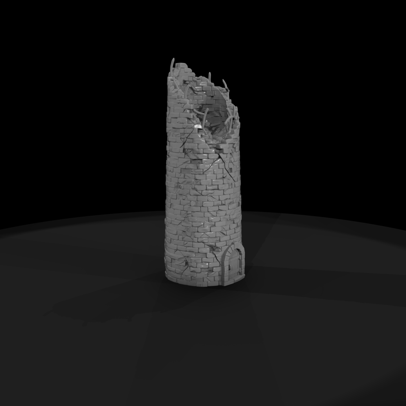 Damaged Brick Chimney