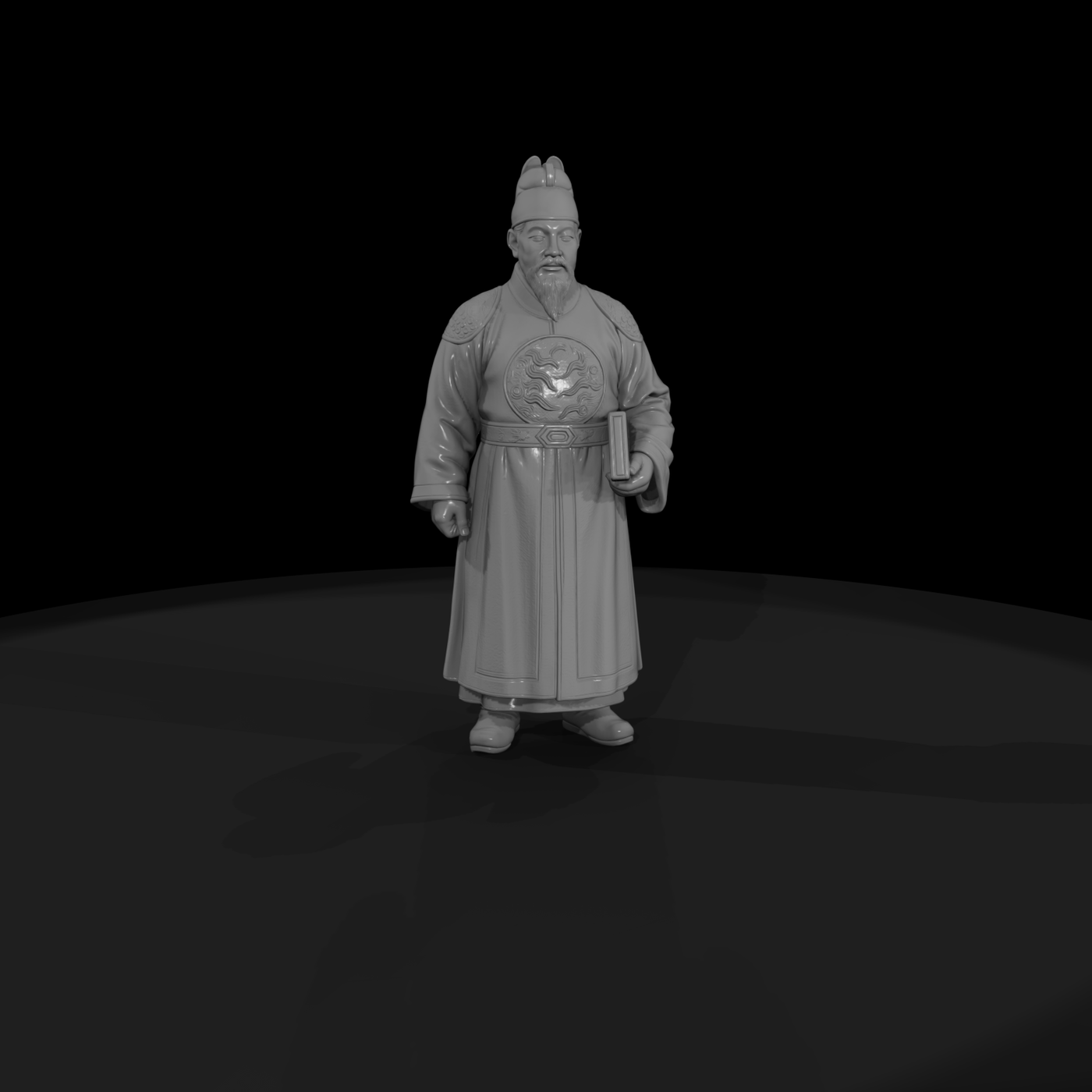 Hist 0108 Historical King Sejong Miniature Figure