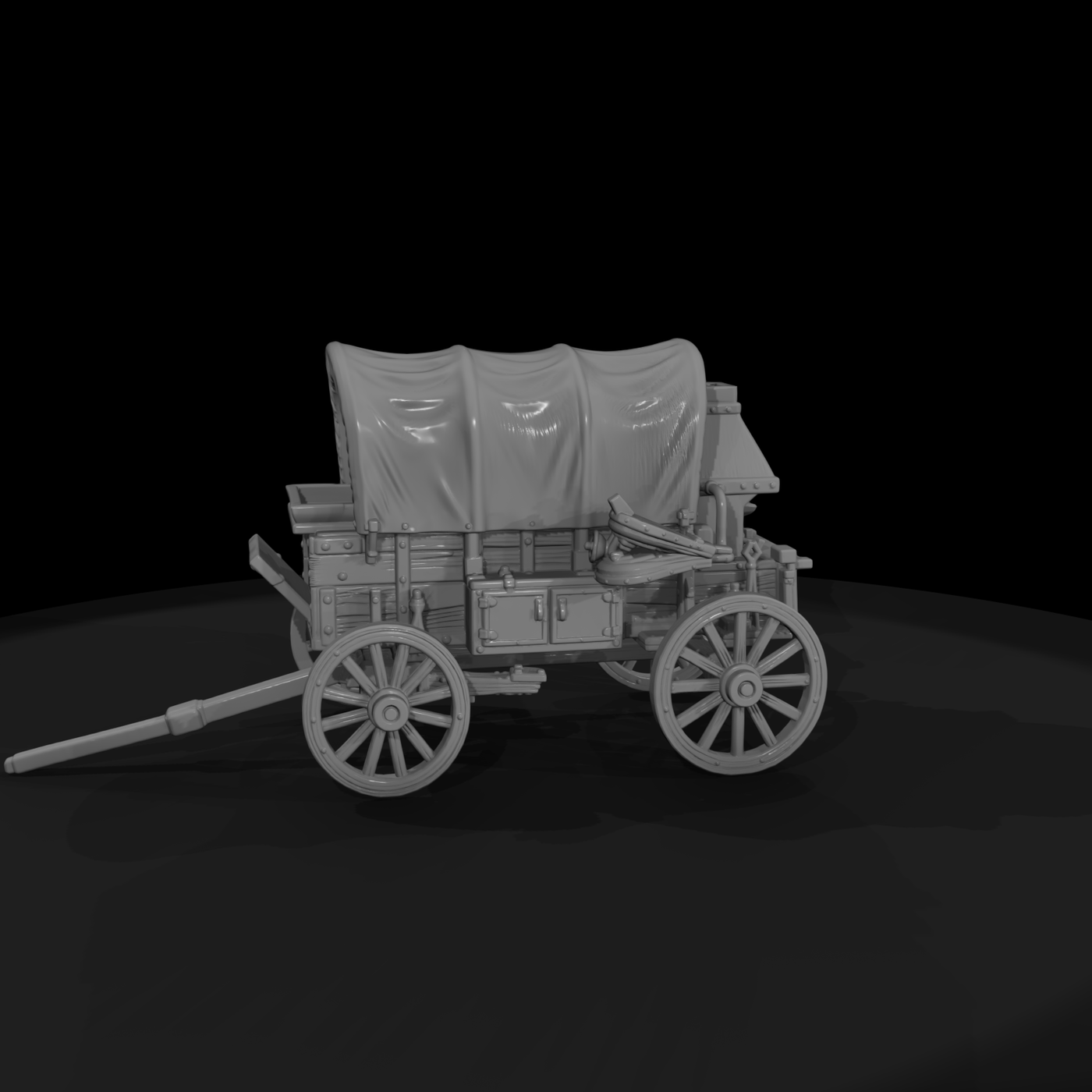 Mil 071 Wild West Fort Field Forge Wagon