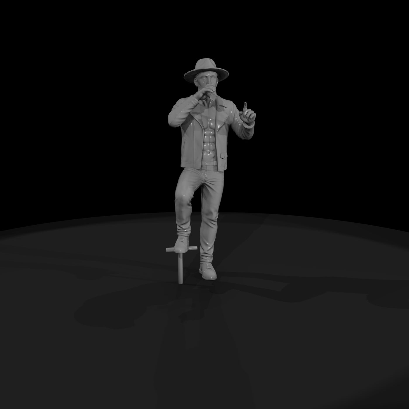 western-bar-young-man-wearing