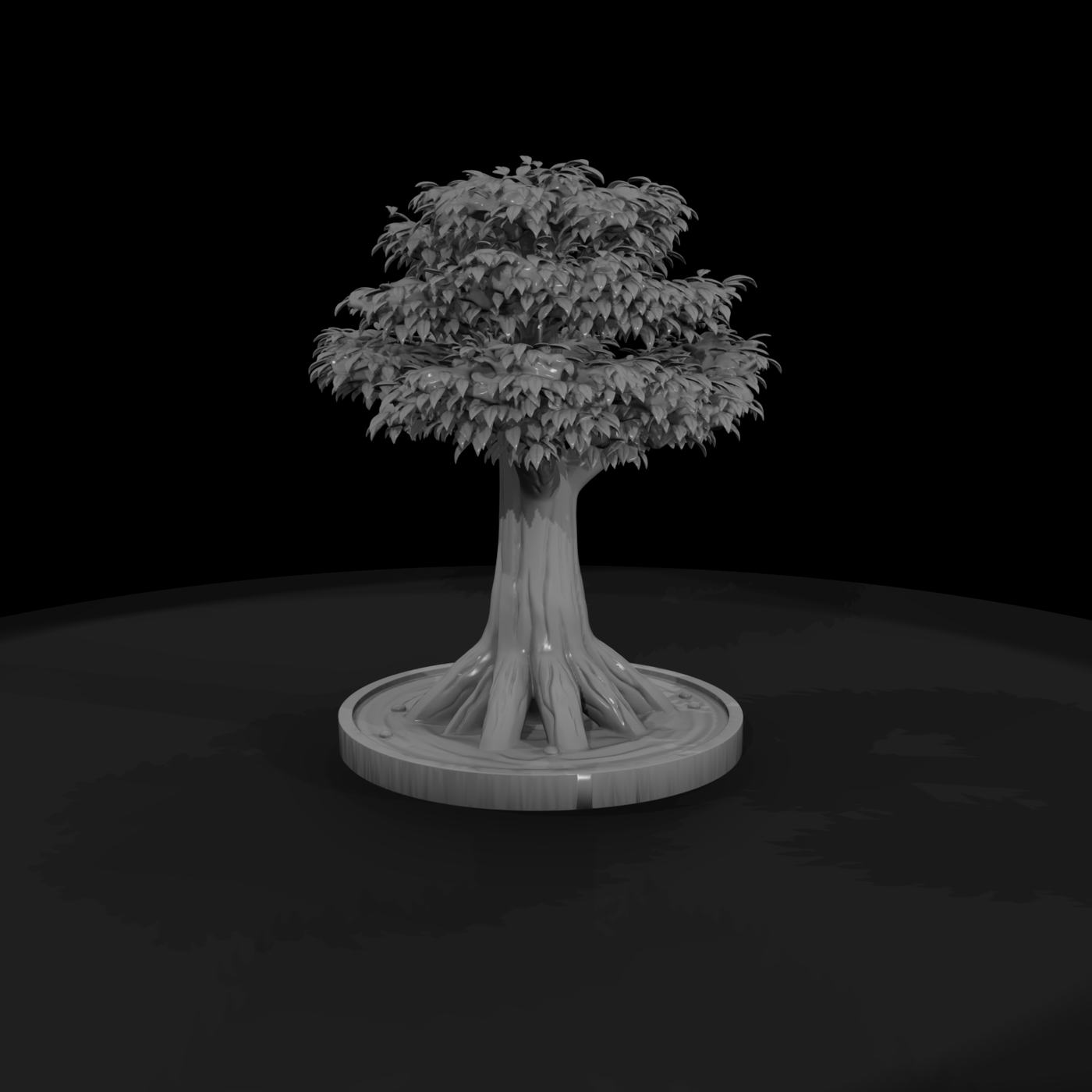 Stylized Bonsai Tree Display
