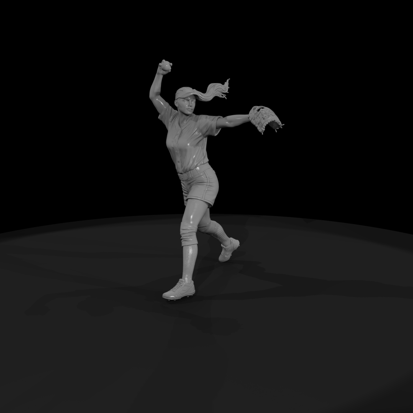 0079 Sports Softball Pitcher F