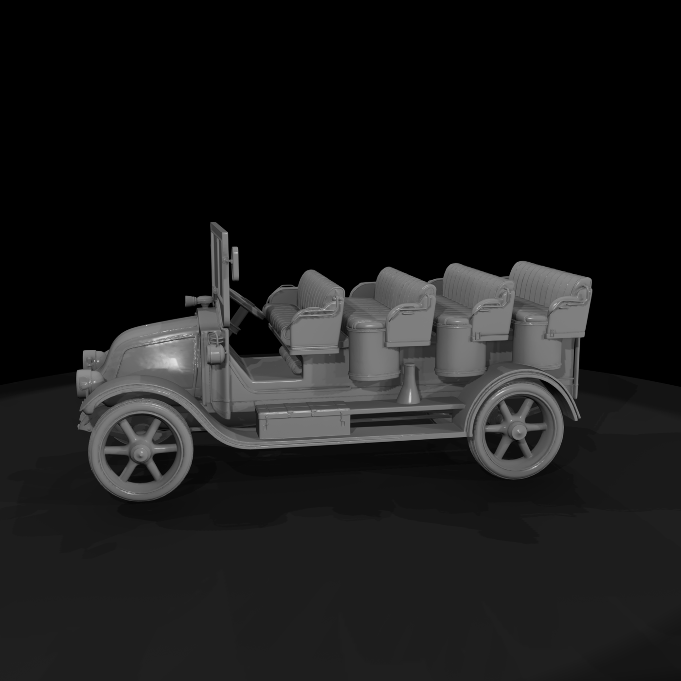 1910s Open-Topped Touring Car