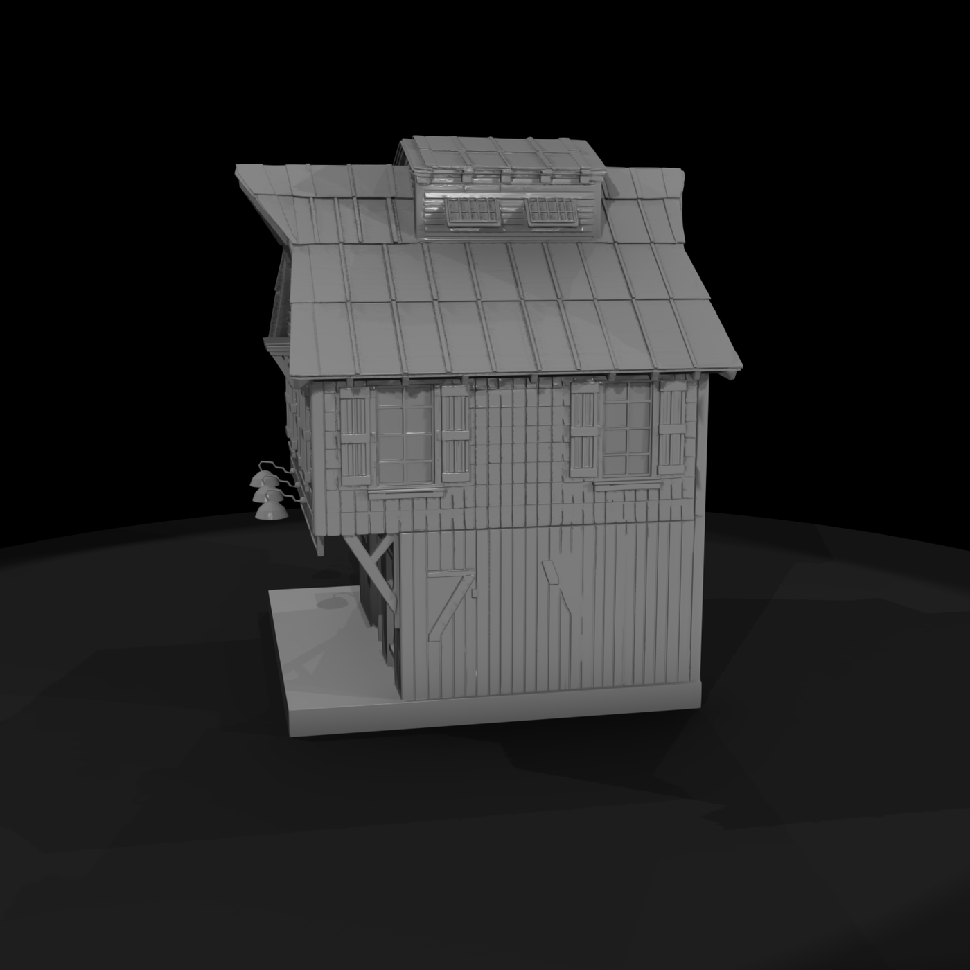 Rustic Barn Storefront Facade