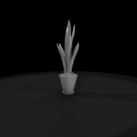 stylized-potted-snake-plant-3d-printable-miniature-392565 — thumbnail 5