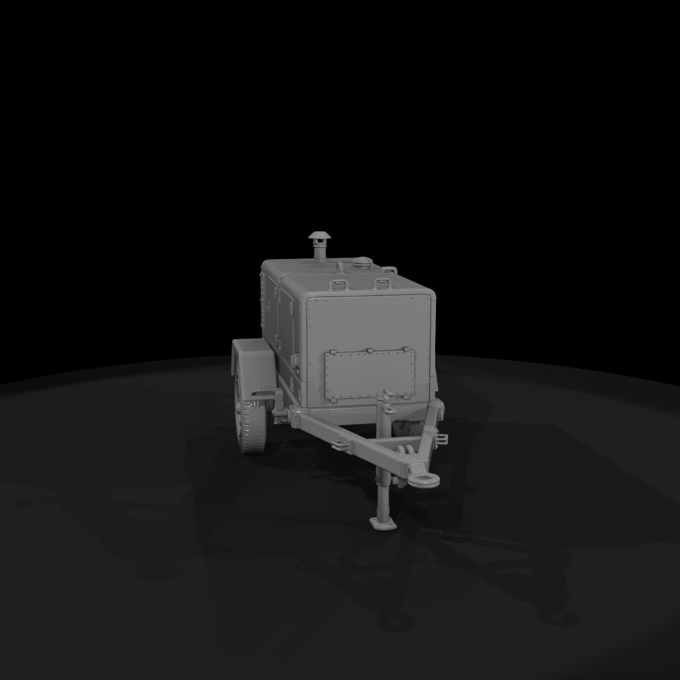 Mil 230 1980S Cold War Generator Trailer
