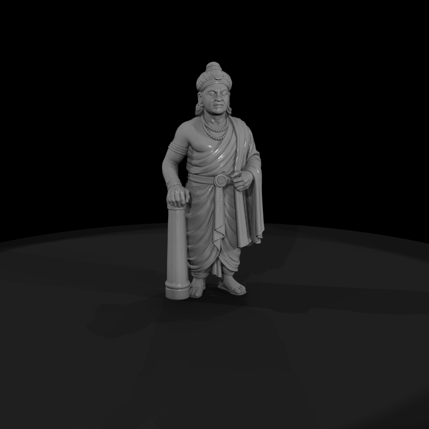 Hist 0057 Historical Ashoka Miniature Figure