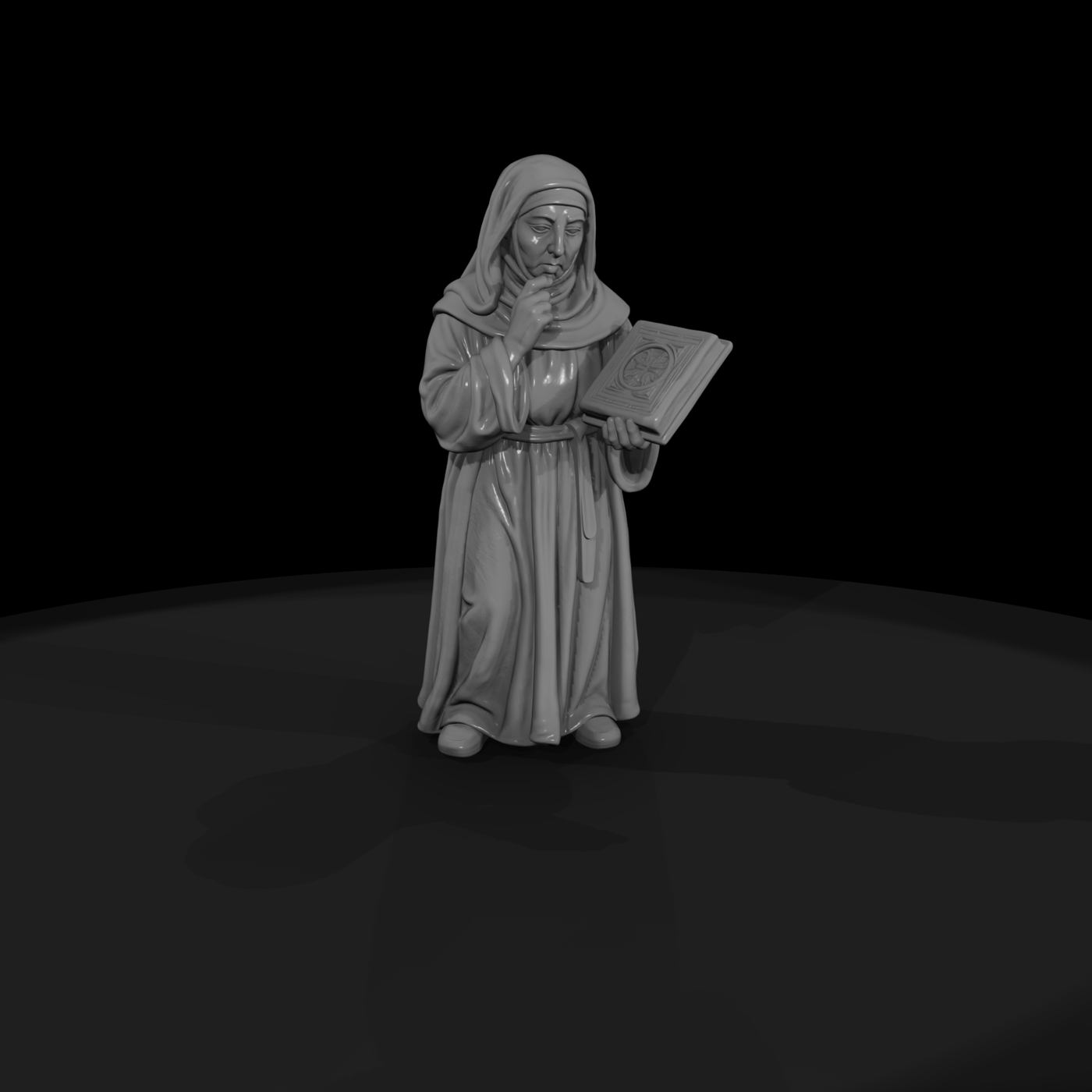 Hist 0072 Historical Hildegard Von Bingen Miniatur