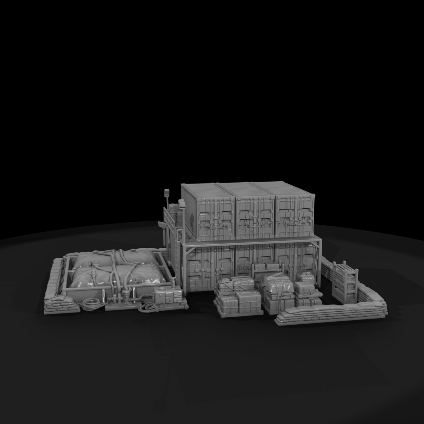 Mil 245 Modern Desert Forward Supply Depot