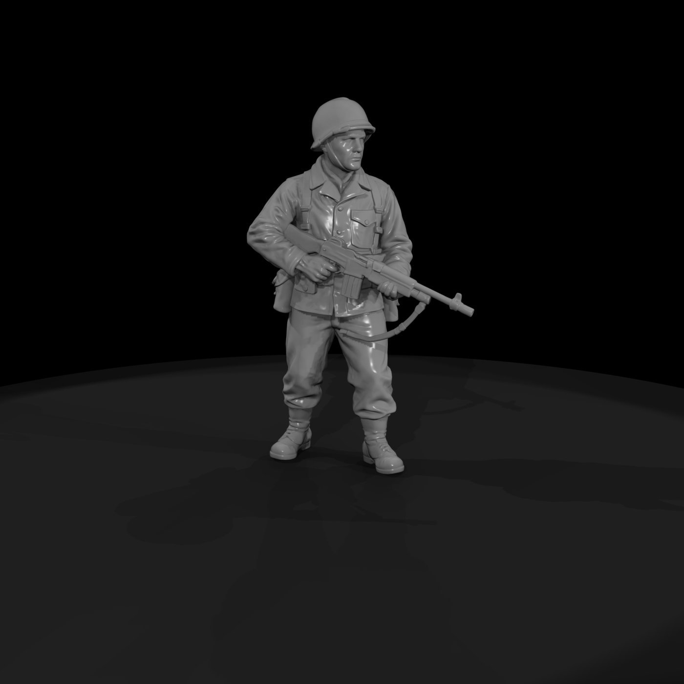 Ww2 Army 082 Wwii U S Army Automatic Rifleman Figu