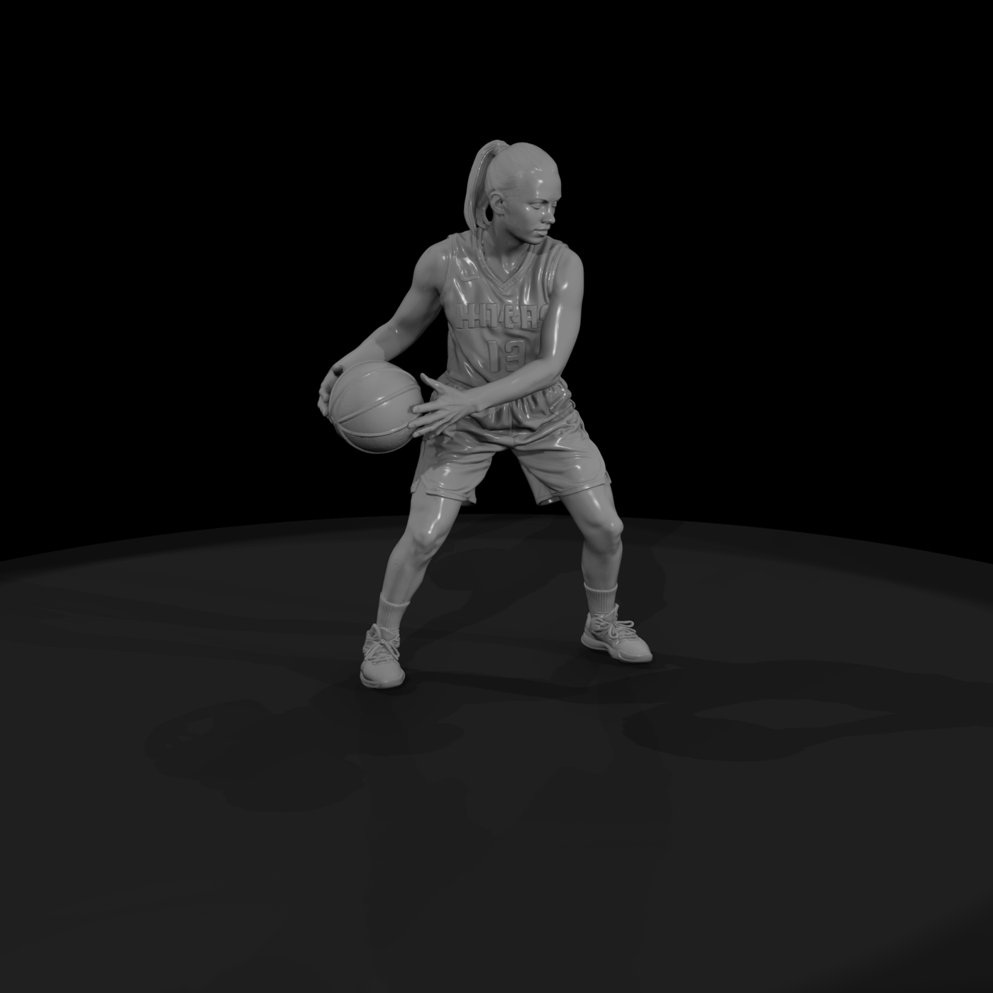 0076 Sports Basketball F Dribble