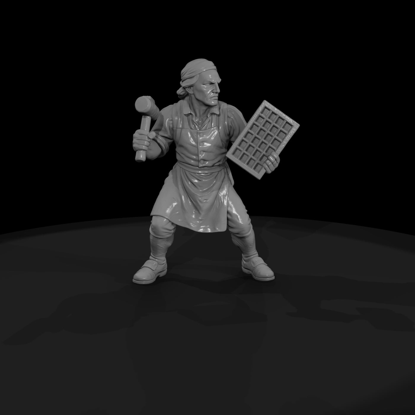 hist-0239-colonial-printer-miniature-figure