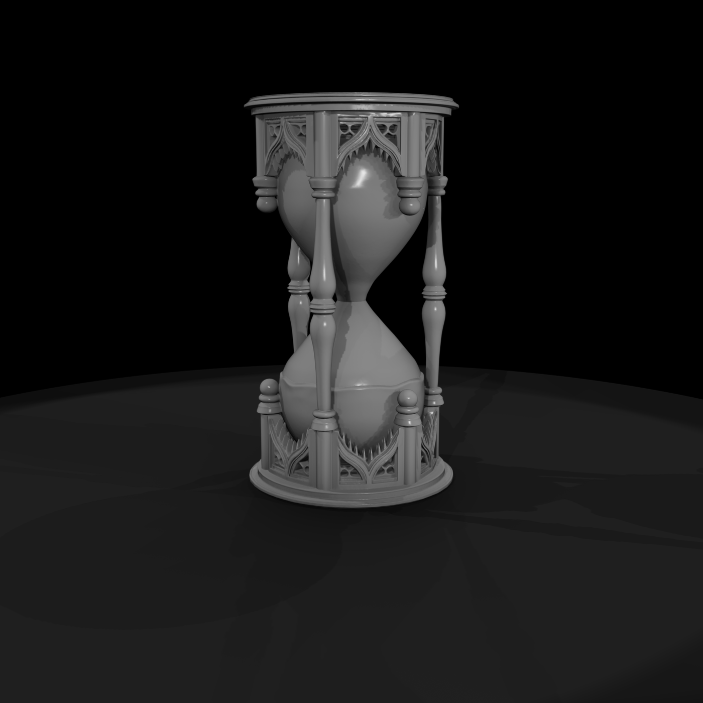 Ornate Gothic Hourglass