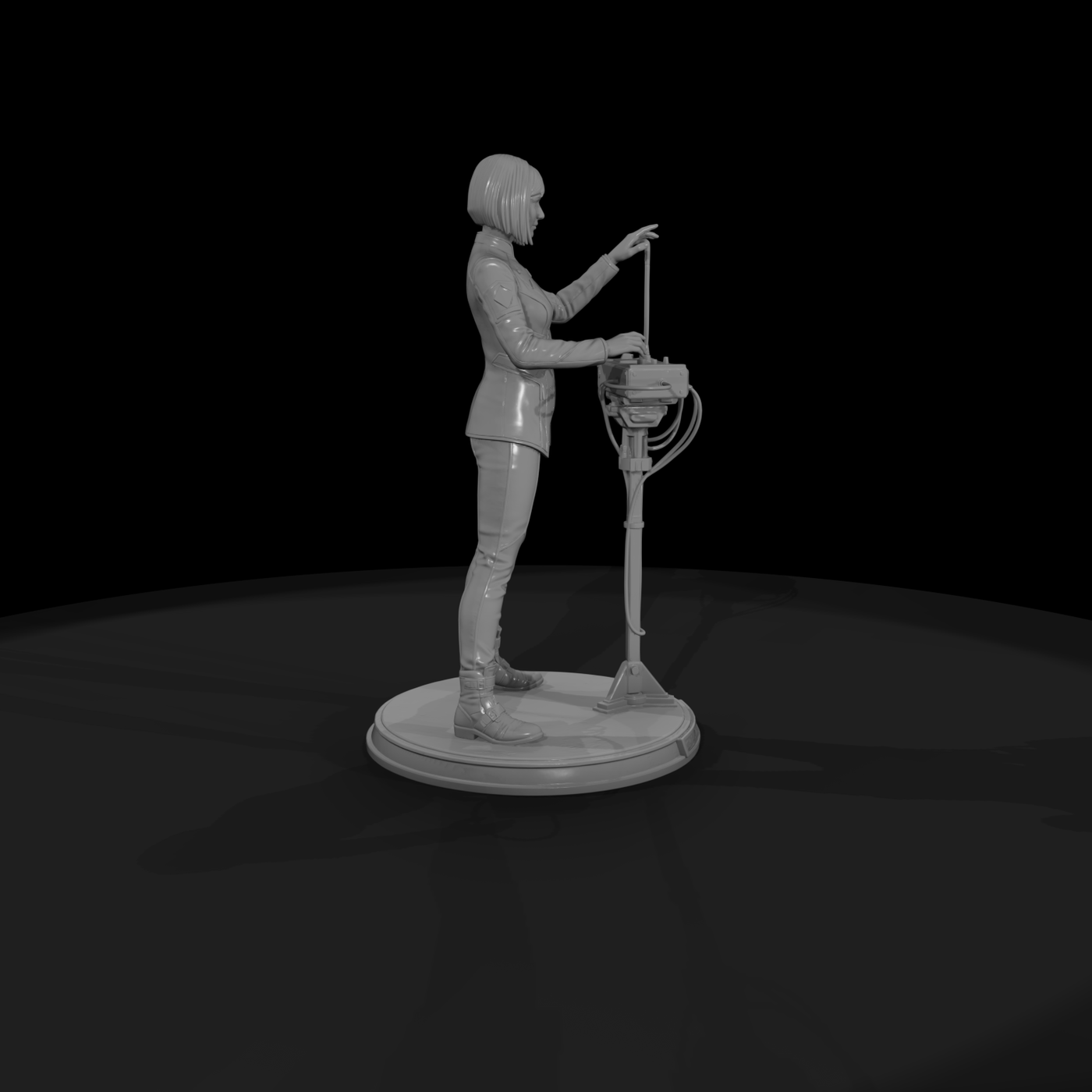 Theremin Player Performing